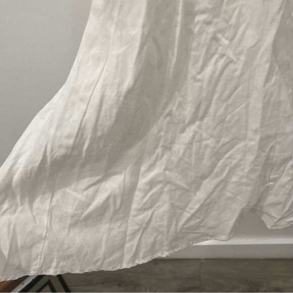 NEW Reformation Midi Maxi Skirt White Linen Maia size 2 - Picture 5 of 10